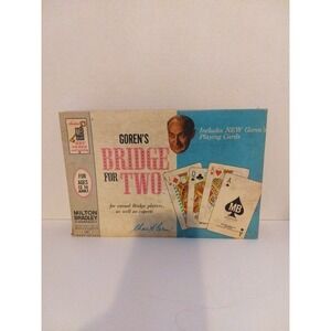 GOREN'S BRIDGE FOR TWO (1964) MILTON BRADLEY No. 4401 -‎ Vintage Card Game